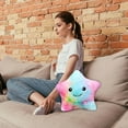 thumbnail image 6 of Nmdmisc Creative Twinkle Star Glowing LED Night Light Up Plush Pillows Stuffed Toys Birthday Gifts for Kid Children Friends,Couch Bed Throw Pillows Decorative Light -Multicolor, 6 of 9