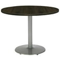 thumbnail image 3 of KFI Studios Urban Loft 3.5' Round Dining Table, Espresso, Silver Base, 3 of 3