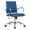 Navy Blue, variant on LeisureMod Office Chair Upholstered Mesh Mid-Back Computer Chair with Swivel and Tilt Benmar Series in Black