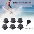 thumbnail image 1 of Ranura De Timón De Cola Ranura para timón de cola de tabla de surf de 6 uds para caja de tapones de correa FCS Fin G5 con tornillos Wench, 1 of 6