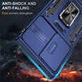 thumbnail image 7 of Armor Case for Samsung Galaxy S24 Ultra, Sliding Lens Camera Cover Protection Ring Kickstand Compatible with Magnetic Car Mount Holder Military Grade Hybrid Rugged PC Soft TPU Shockproof Case,Navyblue, 7 of 7