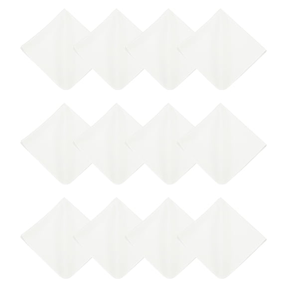 Uxcell 12Pcs Microfiber Cleaning Cloth for Glasses, 8x8inch Eyeglass Cleaning Cloth for Screens Cameras Cell Phones Electronics Lenses, White