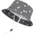 thumbnail image 1 of Beach Sun Protection Hat For Baby Girls Adjustable Toddler Kids Hat Wide Brim Summer Play Hat With Chin Strap, 1 of 4