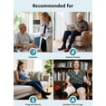 thumbnail image 3 of UNEEI Diabetic Socks for Men & Women, 6 Pairs Non-Binding Crew Socks with Extra Wide Loose Fit for Swollen Feet and Calves, Color-Block Design, Size 11-13, 3 of 6