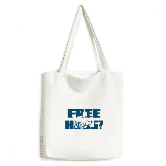 Muscle Exercise Hug Art Deco Fashion Tote Canvas Bag Shopping Satchel Casual Handbag