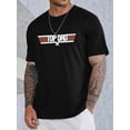 thumbnail image 1 of Top Dad" Graphic for Men - Casual Crew Neck T-Shirt, Breathable Polyester Blend, Perfect Father's Day Gift Tee For Adult, Men, Women, Teen, Teenager, Adolescent,Youth, 1 of 6