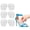 Clear, variant on 6 Pairs Women Gel Foot Cushions, Non Slip Ball of Foot & Heel Shoe Inserts for Pain Relief, One Size Fits All