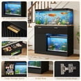 thumbnail image 4 of ANPOO Fluted 30-40 Gallon Fish Tank Stand with Power Outlet, 42" Aquarium Stand with 2 Drawers and Storage Door, Heavy Duty Tank Stand for 2 Fish Tank & Reptile Terrarium, 1000lbs Capacity, Black, 4 of 9