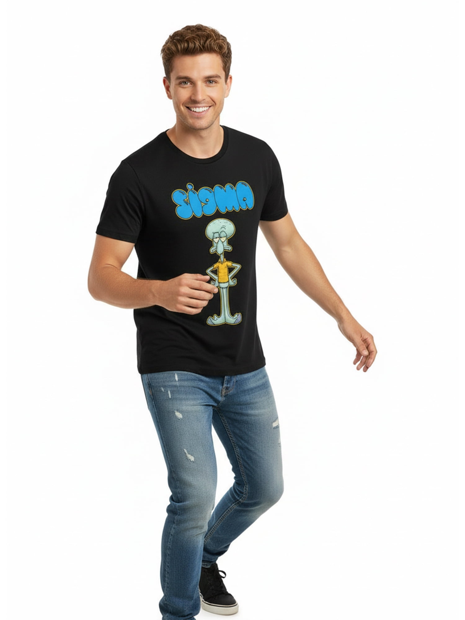 SpongeBob SquarePants, Men's & Big Men's Graphic T-Shirt, Sigma, Sizes S-3XL