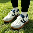 thumbnail image 3 of Men’s Wide Toe Casual Skate Sneakers Breathable Lightweight Lace Up Walking Shoes with Non Slip Sole for Outdoor Travel Daily Comfort Streetwear Shoes, 3 of 10