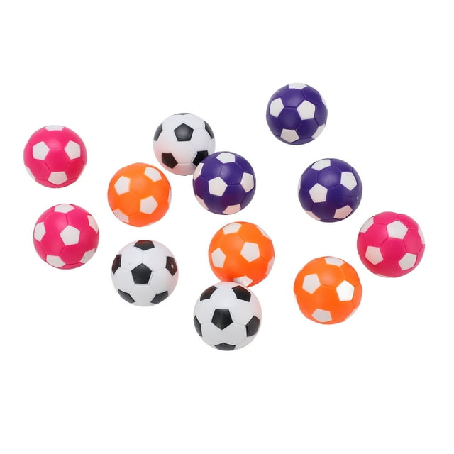 Noref Mini Football de Table, Football de Table de Jeux d'Intérieur, 12pcs Multicolore Jeu de Football de Table d'Intérieur de Football de Remplacement