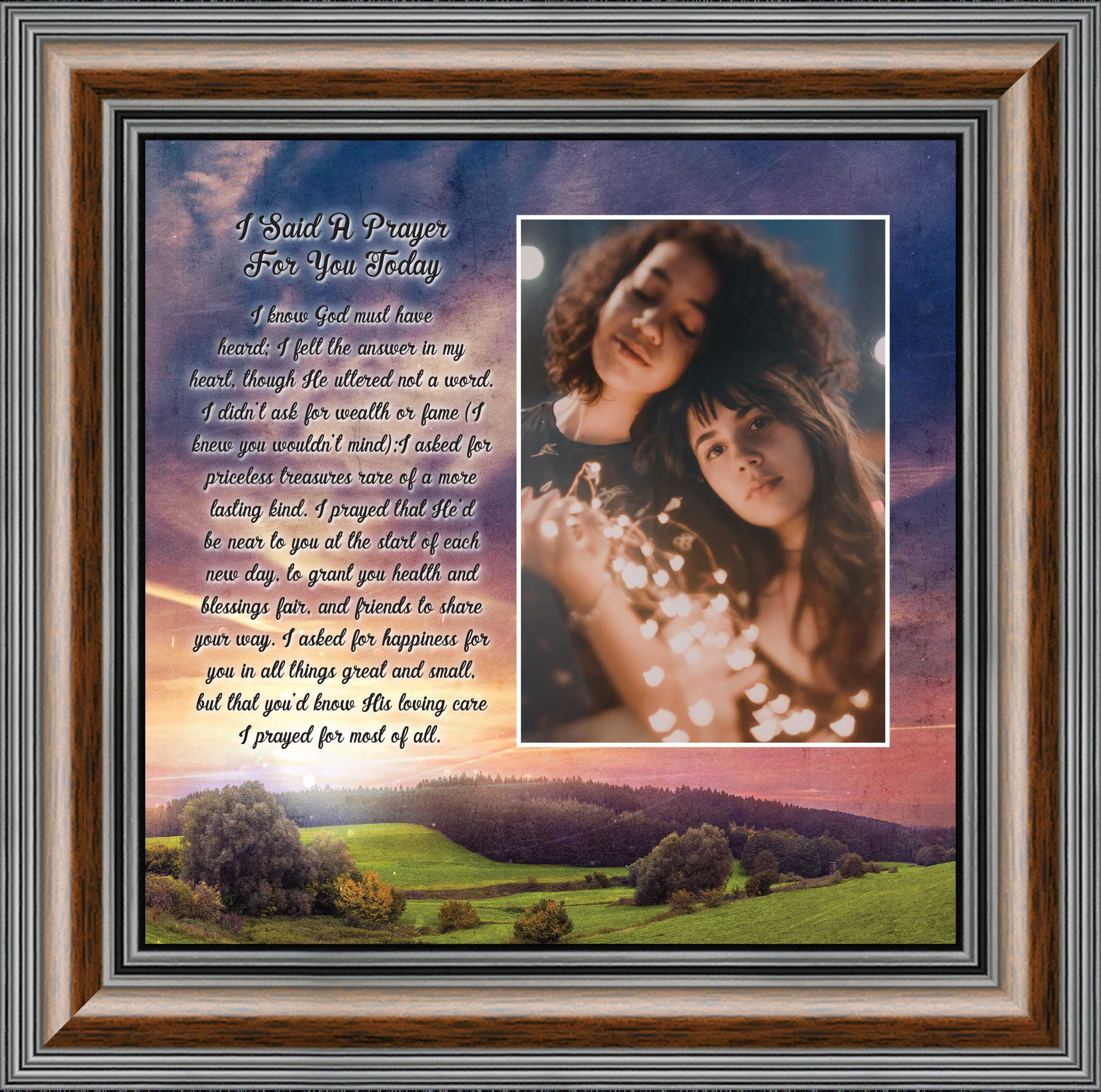 I Said A Prayer For You Today, Christian Framed Poem 10x10 6308 I Said A Prayer For You Today, Christian Framed Poem 10x10 6308