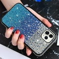thumbnail image 6 of Compatible with iPhone Case,Gradient Color Crystal Glitter Diamond Bling Sparkle Rhinestone Full Body Protection Soft Shockproof Cover Phone Case (Green,iPhone 14 Pro), 6 of 8