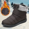 thumbnail image 4 of FRSASU Shoes Snow Short Winter Cotton Plus Velvet Warm Women's Brown 6.5-7(37), 4 of 9