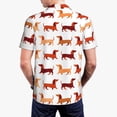 thumbnail image 6 of Cauagu Dachshund Walking Print Men's Polo Shirts, Short-Sleeve Polo Shirts for Men Performance Golf Shirt Athletic Casual Collared T-Shirt-Small, 6 of 8