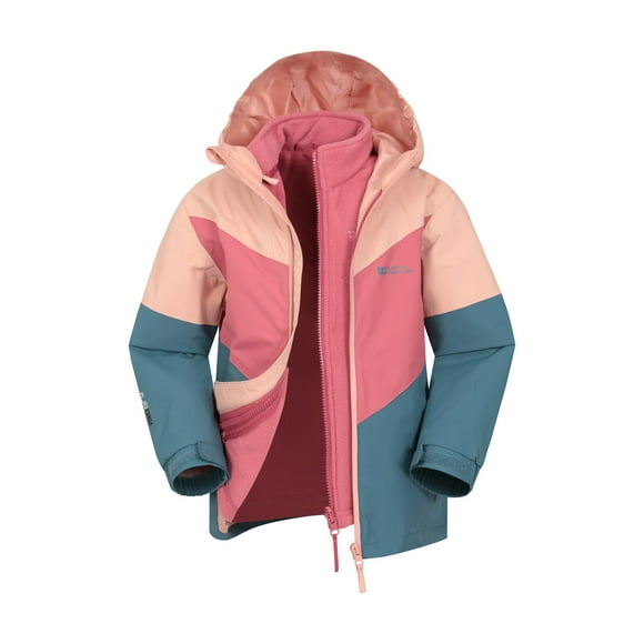 Mountain Warehouse Veste Imperméable pour Enfants Lightning 3 en 1 Coutures Collées Manteau