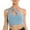 Blue, variant on Women's Sports Bra Running Yoga Beauty Vest Bra ShockProof Gathering Solid All-in-One Cup Fitness Bralettes