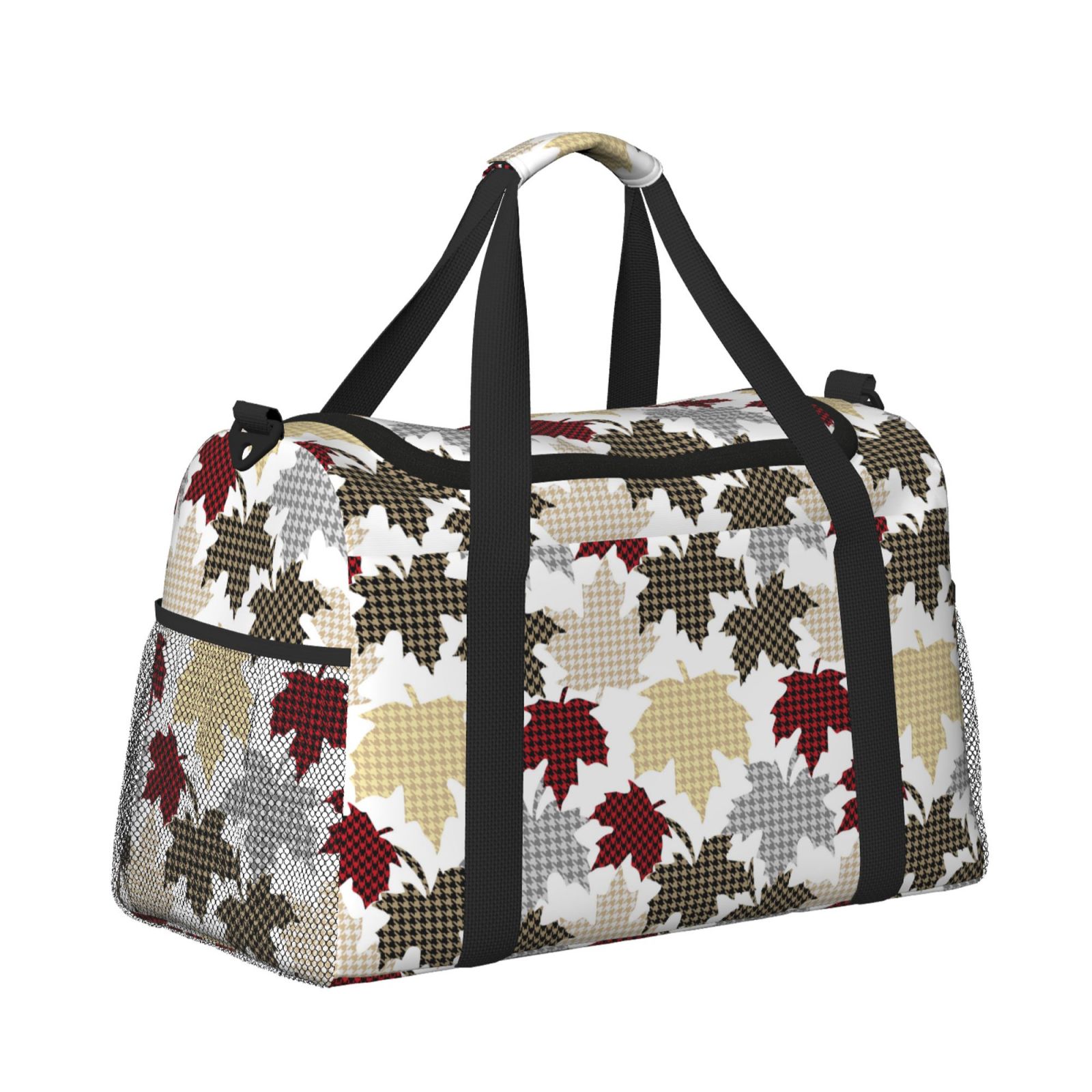Fuzoiu maple leaves Print Travel Duffle Bag,Carry On Tote Bags,Duffel Bag,Sport Gym Bag, Hospital Bag for Labor and Delivery, Overnight Bag,Luggage Bag