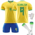 thumbnail image 4 of 2223 Brasil camiseta local No. 10 Neymar 20 Vinicius 9 Chalison 18 Jesús traje uniforme, 4 of 5