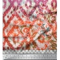 thumbnail image 3 of Soimoi Rayon Fabric Ikat Panel Decor Fabric Printed Yard 56 Inch Wide, 3 of 3