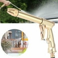 thumbnail image 2 of Ruroz Garden Hose Nozzle, High Pressure Water Hose Nozzle Sprayer Head,fits 3/4” Garden Hose Thread,for Lawn & Garden,Washing Cars,Watering Garden,Cleaning,Showering Dogs&Pets(Gold) Gardening Deals, 2 of 7