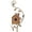 B, variant on Kayannuo Deals Metal Bird House With Poles Outdoor Metal Bird House Stake Bird House For Patio Backyard Patio Outdoor Garden Decoration Home Decor