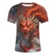 thumbnail image 4 of Camisetas de Cuello de la Tripulación de los Hombres de Verano Redondo Cuello Impreso Camiseta, Top Atlético de Secado Rápido Casual para los Hombres, 4 of 5