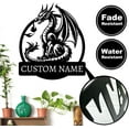 thumbnail image 5 of Custom Name metal sign, Personalized Dragon Name Sign, Handmade Dragon Wall Sculptures, Metal Wall Art for Home Decor, Ideal for Weddings, Housewarming, Christmas, and Birthday Gifts, 11.8in x 11.6in, 5 of 8