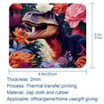 thumbnail image 5 of Dinosaur Printed Square Desk Mat Mousepad, 8.3x9.8 Inch, Non-Slip Rubber Bottom, Suitable for Office and Gaming, 5 of 6