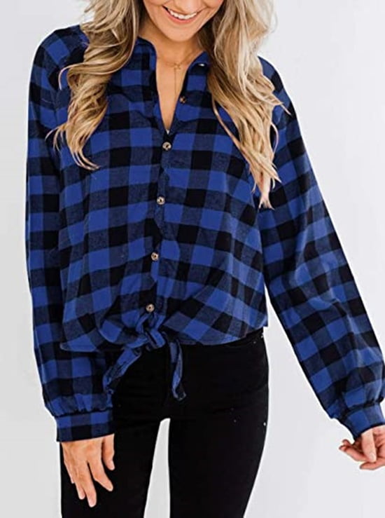 Plaid Pocket Button-Down Shirt 