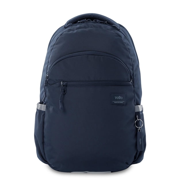 TOTTO Mochila Ergonómica Grande Porta Laptop 15,4 Repelente a Líquidos | Escuela - Oficina - Viaje | azul G
