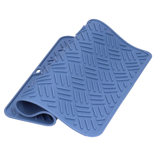 Food Safe Non Slip Pad, Heat Resistant, Easy to Clean, Foldable, Multifunctional Silicone Mat for Kitchen Countertop, Sink, Refrigerator, Drawer, Pet Food, and More