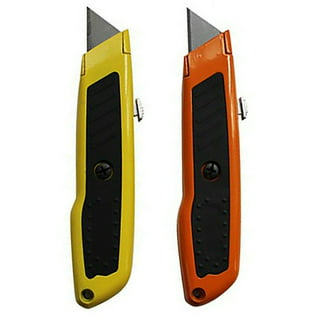 AllTopBargains 8 Utility Knife Box Cutter Retractable Snap Off Lock Blade  Tool Razor Sharp