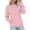 Pink #002, variant on Sweatshirts for Women No Hood Crewneck Loose Fit Fleece Pullover Fall Fashion Clothes with Pocket White XL