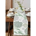 thumbnail image 4 of ERUNPONLY Sage Green Coastal Table Runner - 48 Inch Long Summer Lobster Coral Nautical Cotton and Linen Blended Dress Scarves Farmhouse Table Runner for Kitchen Dining, Coffee Table, 13" x 48", 4 of 8