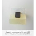 thumbnail image 5 of Yamazaki Home Traceless Adhesive Magnetic Soap Holder, Black, ABS Plastic, Supports 0.55 pounds, Adhesive, No Assembly, 5 of 7