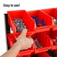 thumbnail image 6 of 15 Bin Storage Rack Organizer- Durable Carbon Steel with Stackable Plastic Drawers for Tools Hardware Crafts Office Supplies More by Stalwart, 6 of 6