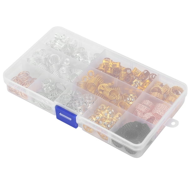 Accesorio para trenzas de cabello BuyWeek 200 piezas Anillos huecos de moda