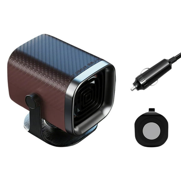 Oliegs Heated Blanket 2 In 1 Portable Heater With 360° Rotation Windshield Heater 150w Heater For Vehicle Heating/ Switchable Plugs Into For Chocolate