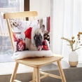 thumbnail image 2 of LALILO Throw Pillow Covers Puppy Christmas French Bulldog Christmas Puppy Dog Santa Holiday Animal Cute Pet Tree Set of 2 Square 18 x 18 Inch Pillowcase, 2 of 5