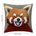 thumbnail image 3 of Lilixerw Smile Squirrel Decorative Throw Pillow Cover 18x18 Inch,Soft Short Lint Cute Embroidery Pillowcase for Sofa Bedroom Living Room Home Decor,Spring Decor,Multicolor, 3 of 6