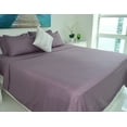 thumbnail image 2 of Victoria Valenti Embossed Bed Sheet Set with 4 Pillow Cases, Double Brushed and Ultra Soft with Deep Pockets for Extra Deep Mattress, High Quality Microfiber, Hypoallergenic CAL KING PLUM, 2 of 5