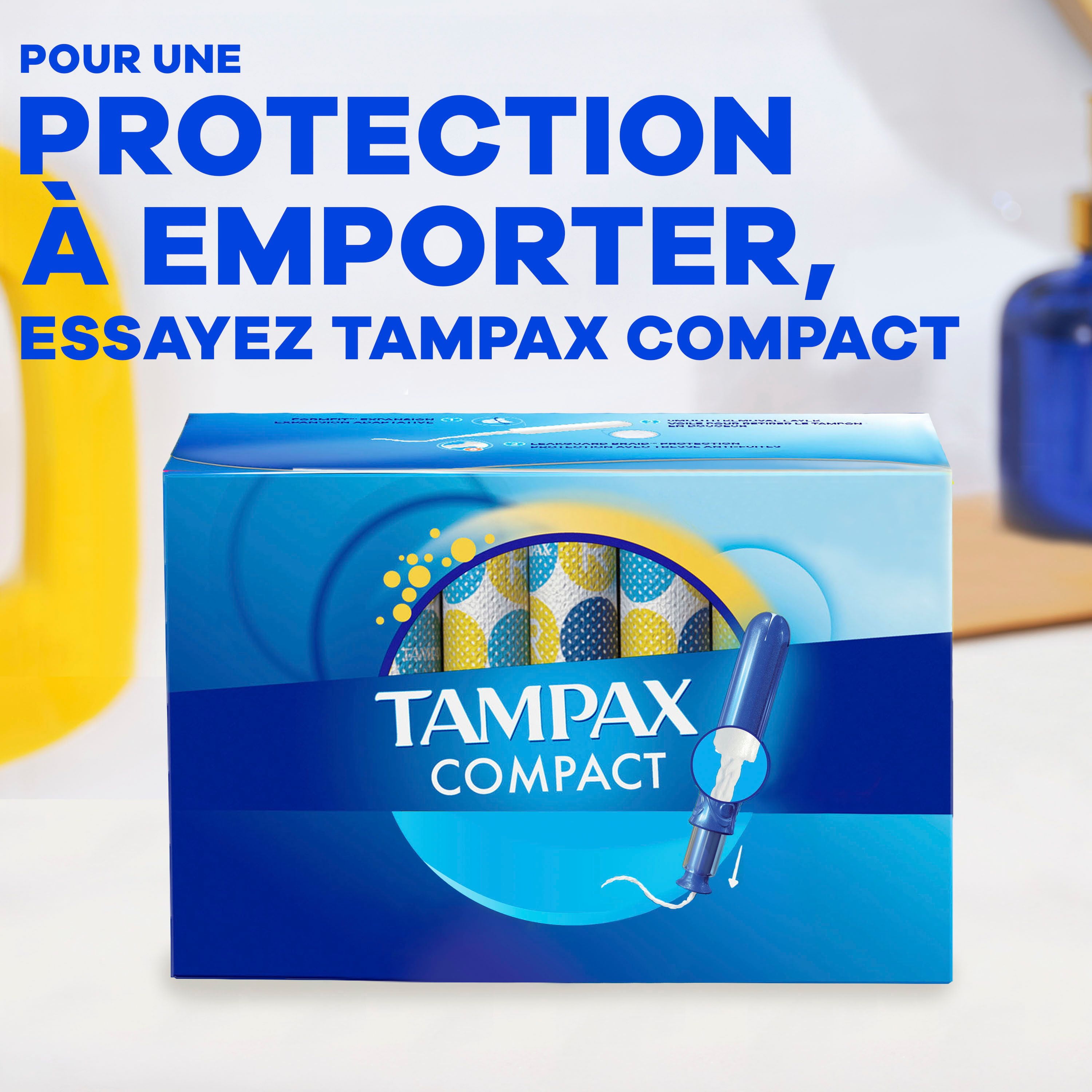Tampons Tampax Pearl avec tresse anti-fuites LeakGuard, degré d’absorption régulier, non parfumés, 50 tampons 50CT