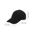 thumbnail image 2 of WRITWAA 1Pc Adjustable Black Cotton Baseball Hat LED Lighting for Outdoor Night Activity, 2 of 6