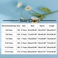 thumbnail image 2 of Auroural Girl's Flower Print Stretchy Dress Short Sleeve Round-Neck Dress Dance Skirt For Kids, 2 of 4