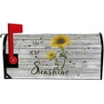 thumbnail image 2 of Welcome Mailbox Covers Magnetic Sunflower Wooden You are My Sunshine Post Box Cover Wrapped Oversize 25.5x21 in for Garden Yard Decor, 2 of 6
