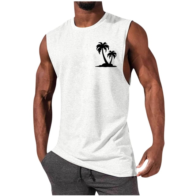 Boovnll Débardeurs Hommes, Mode Décontractée Chandail Col Rond Sport Débardeur Sans Manches, Débardeur Hommes, Chemises Sans Manches pour Hommes, Débardeurs