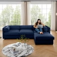 thumbnail image 2 of Chenille Sofa with Ergonomic Backrest - Relaxing at Home, Superior Back Support, 2 of 6