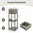 thumbnail image 5 of 3 Tier Tall Plant Stand with Drawer Anti-tipping Devices, 5 of 9