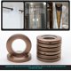 thumbnail image 5 of 50 Uds Anneaux Illets De Rideau Anneaux En Plastique Ronds Clips Anneaux De Bricolage Intrieur Diamtre 40mm(caf), 5 of 5
